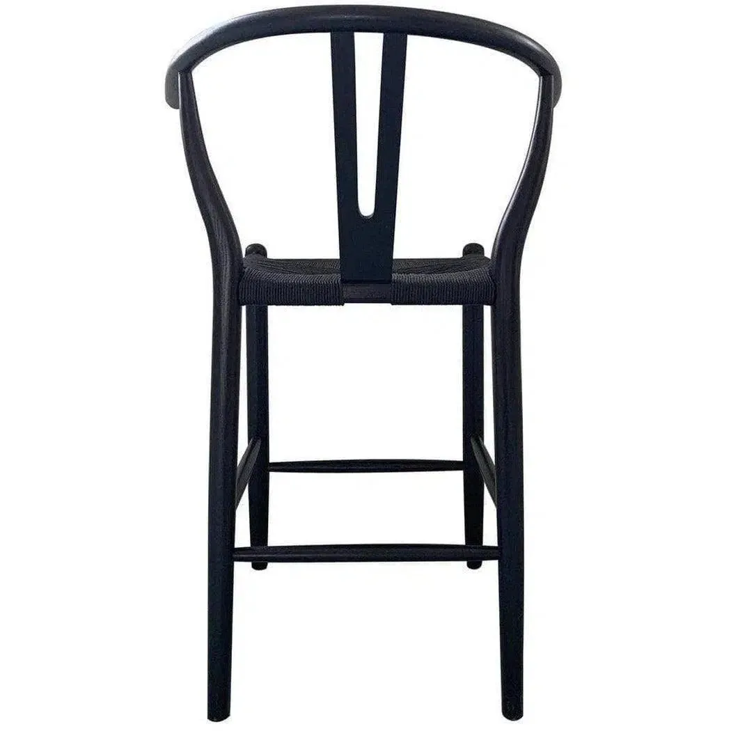 24 Inch Counter Stool Black Scandinavian