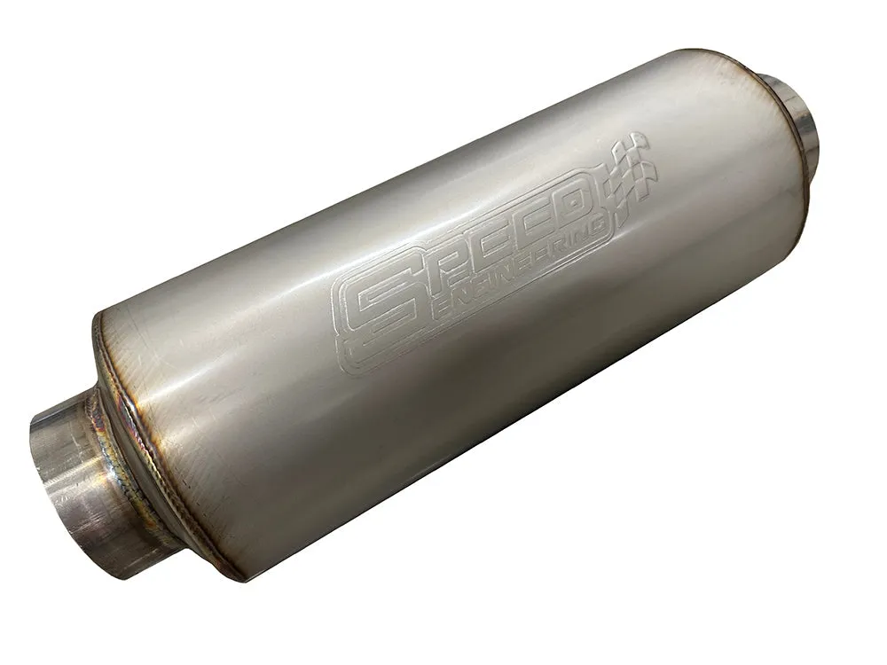 2.5" Inlet/Outlet "Bullet Series" Muffler | (12" Length)