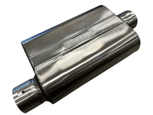 3" Inlet/Outlet "Chambered Series" Muffler | (Offset Inlet, Center Outlet)