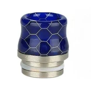 810 Resin and SS Curved Snakeskin Drip-tip