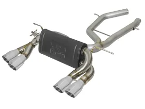 aFe MACH Force-Xp 2-1/2in SS Axle Back Exhaust w/Polished Tips 15  BMW M3/M4 (F80/F82) L6 3.0L (tt)