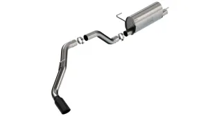 Borla S-Type Cat-Back Exhaust System (Black Tip): Ram 6.4L 392 2019 - 2024 (2500 & 3500)