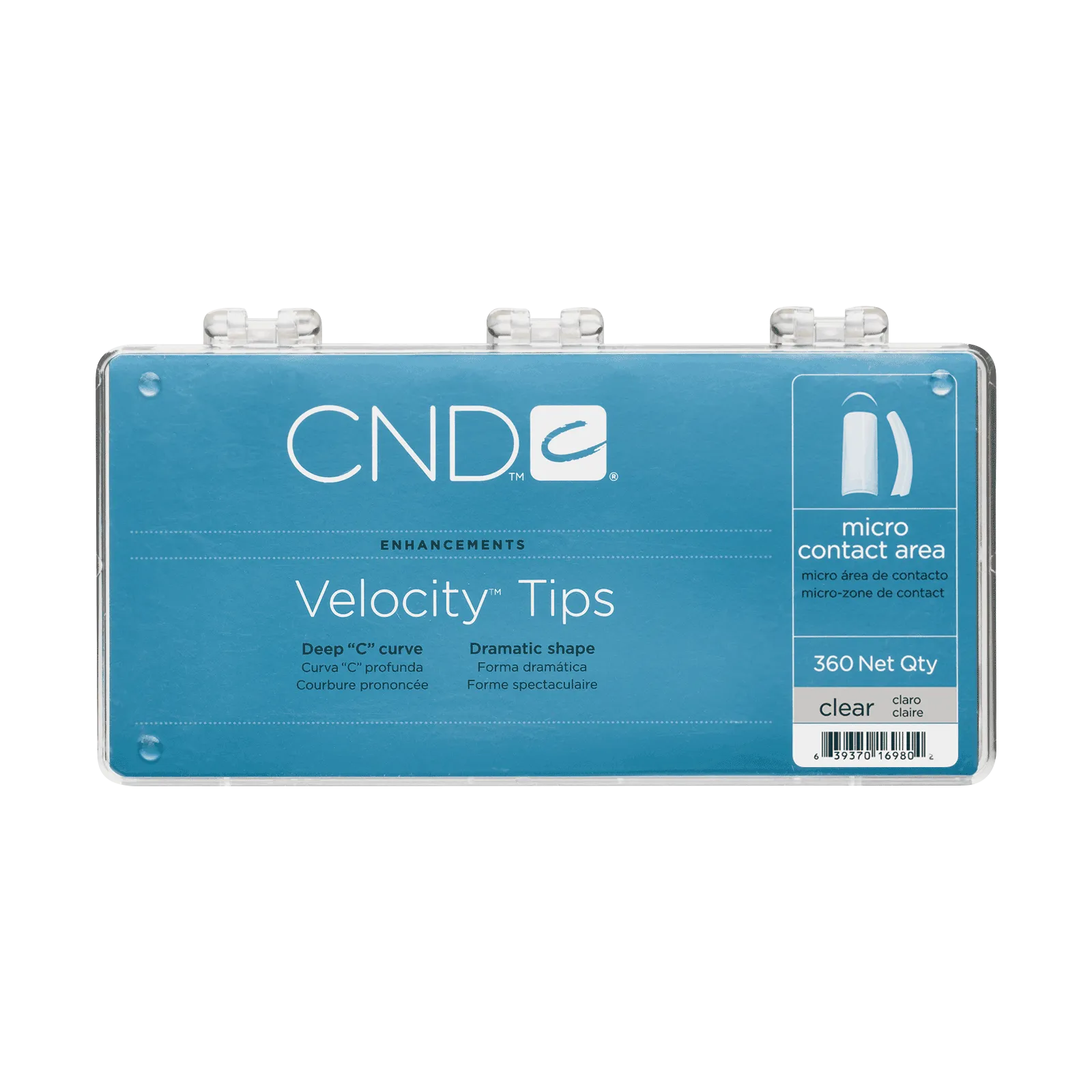 CND Velocity Tips, CLEAR, 360 pcs/box, 98404 OK0611MD