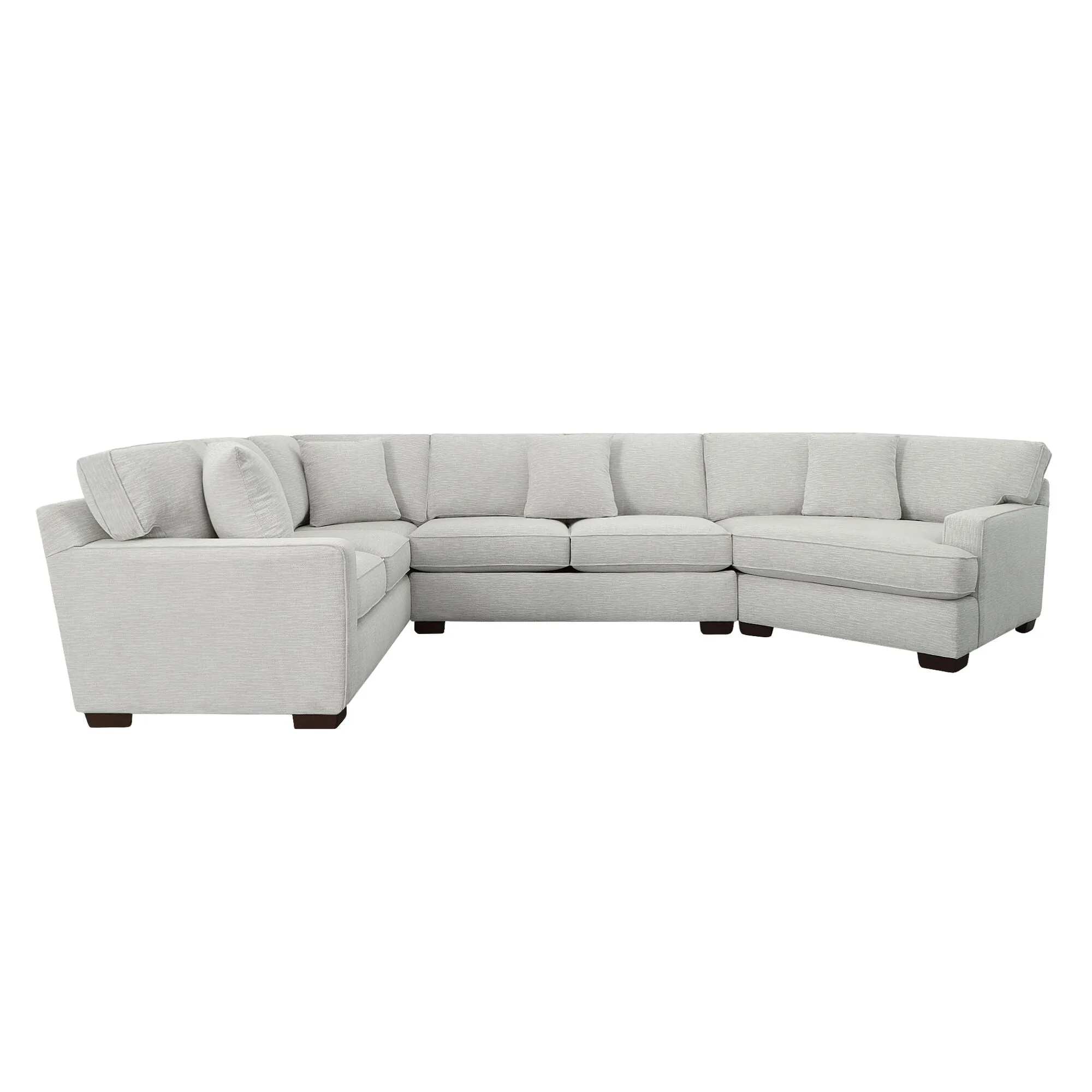Connections Track 3 Piece Right Cuddler Sectional