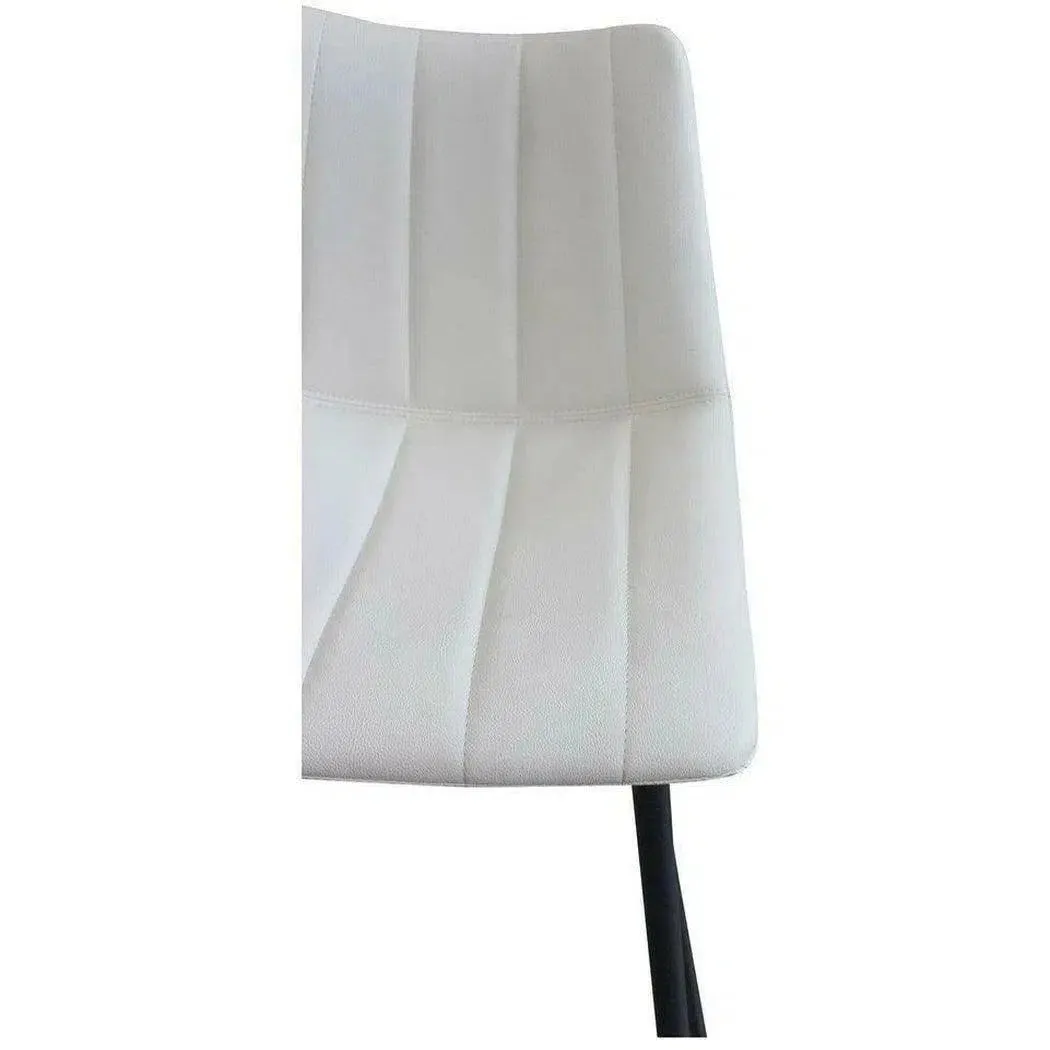 Counter Stool Ivory (Set of 2) White Contemporary