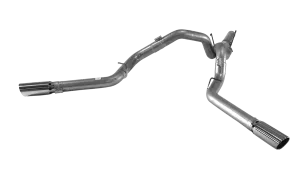 *Discontinued* 2007.5-2009 Cummins 4" DPF Back Dual Exhaust w/ Muffler (FLO 729)