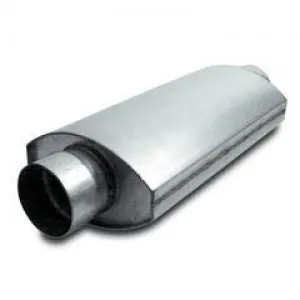 Dynatech Split-Flow Oval Racing Muffler, 3.5"