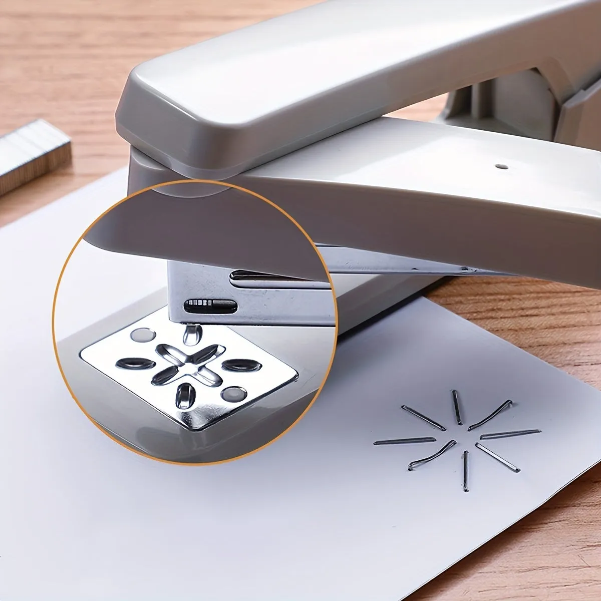 Efficient 360 Rotating Stapler Bind 25 Sheets White