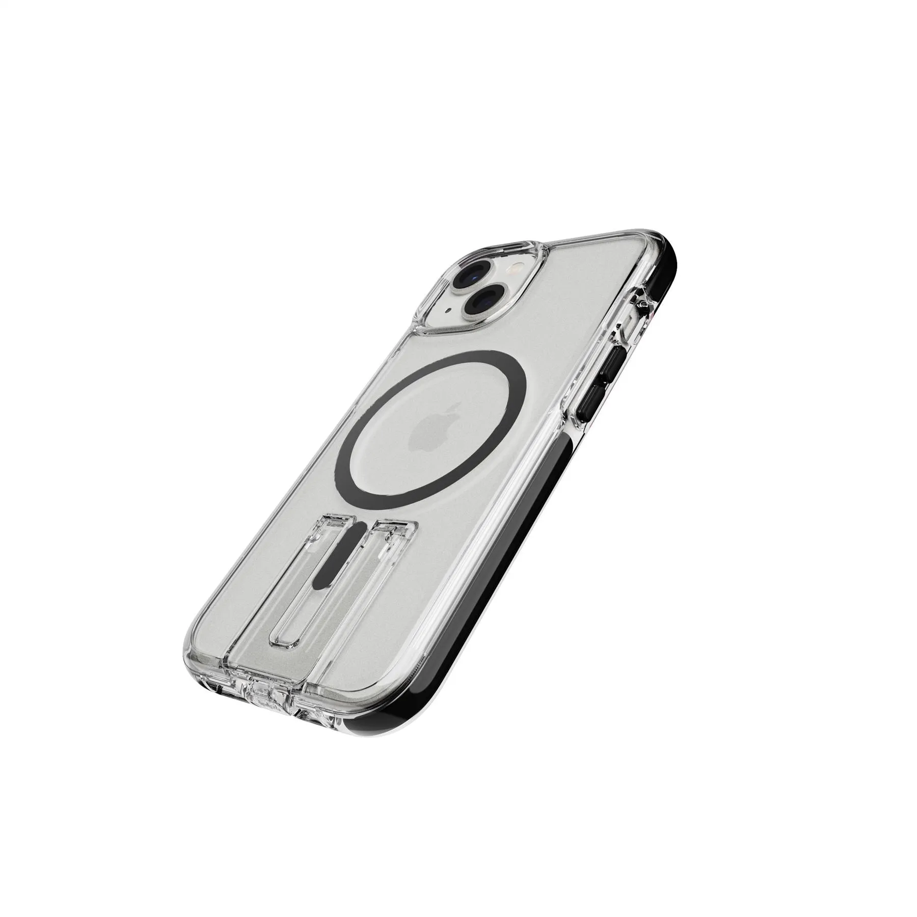 Evo Crystal Kick - Apple iPhone 14 Case MagSafe® Compatible - Clear Black