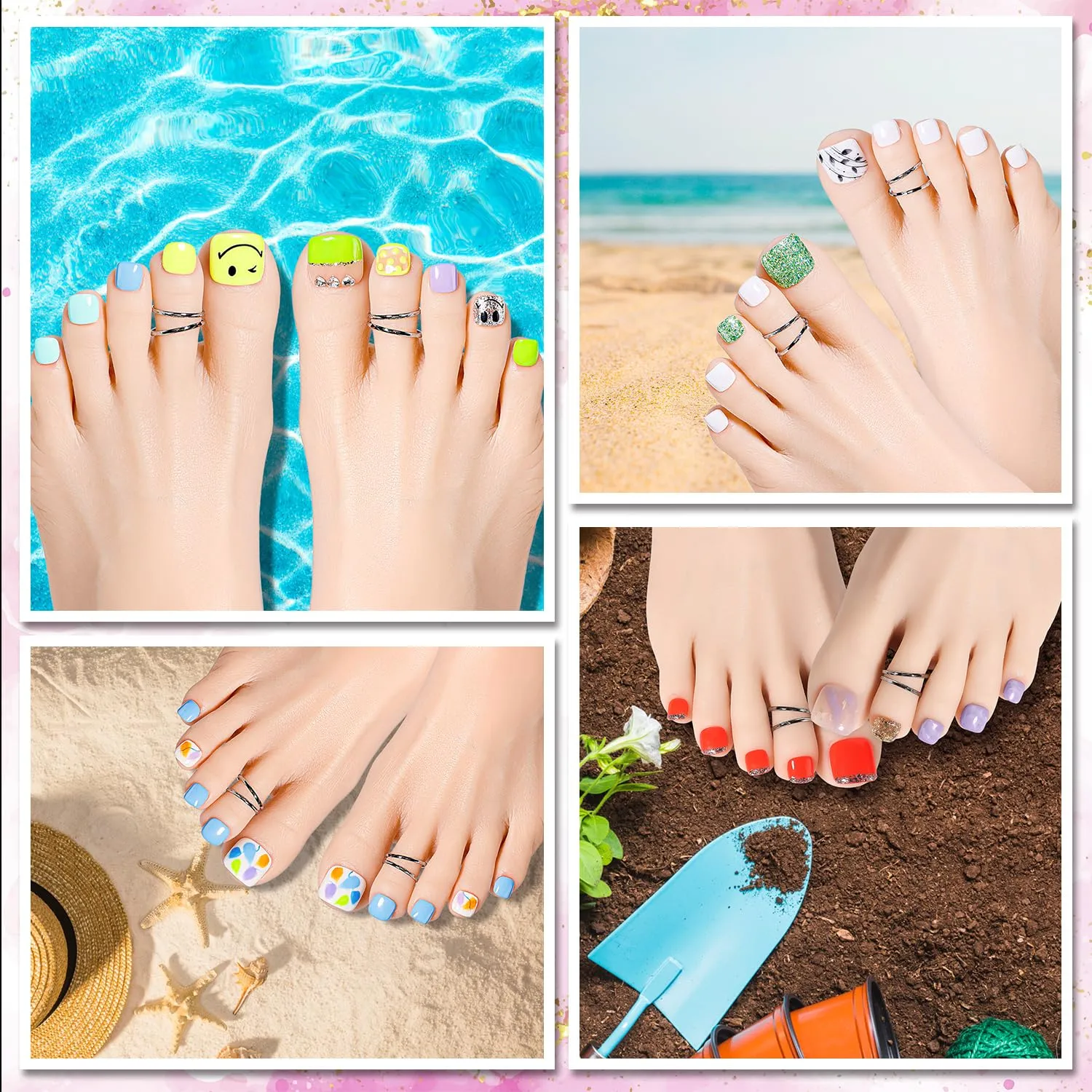 Fake Clear Toe Nail Tips -007