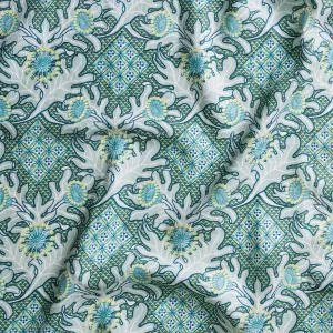 Firewheel Trellis Ocean Furnishing Linen - Custom