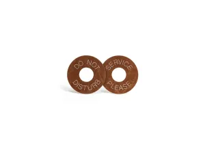 FOH Austin Round Door Hanger, 4.75", Saddle, 24 ct