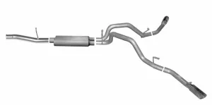Gibson Exhaust Chevy/GMC Silverado/Sierra 1500 5.3L 2/4WD (14-18) [Catback - Dual Extreme Exit] Polished or Black Ceramic Tips