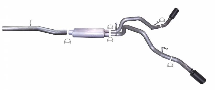 Gibson Exhaust Chevy/GMC Silverado/Sierra 1500 5.3L 2/4WD (14-18) [Catback - Dual Extreme Exit] Polished or Black Ceramic Tips
