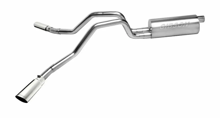 Gibson Exhaust Chevy/GMC Silverado/Sierra 1500 6.0L 2/4WD (10-13) [Catback - Dual Extreme Exit] Polished or Black Ceramic Tips