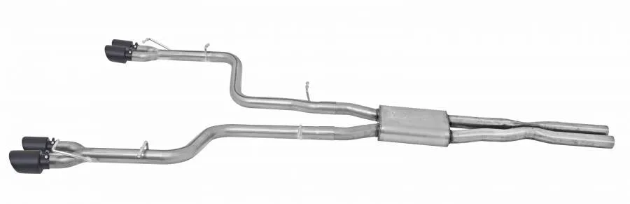 Gibson Exhaust Dodge Challenger R/T 5.7L (15-16) [Catback - Quad Tip Exit] Polished or Black Ceramic Tips