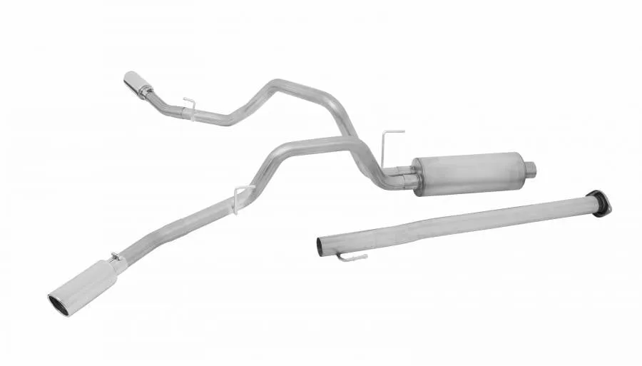 Gibson Exhaust Ford F150 5.0L Regular Cab 2/4WD (15-19) [Catback - Dual Extreme Exit] Polished Tips