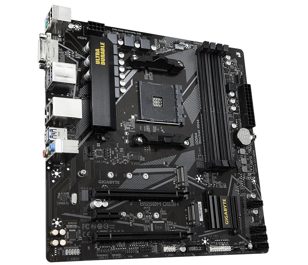 Gigabyte Mainboard B550m Ds3h - Micro Atx - Socket Am4 - Amd B550