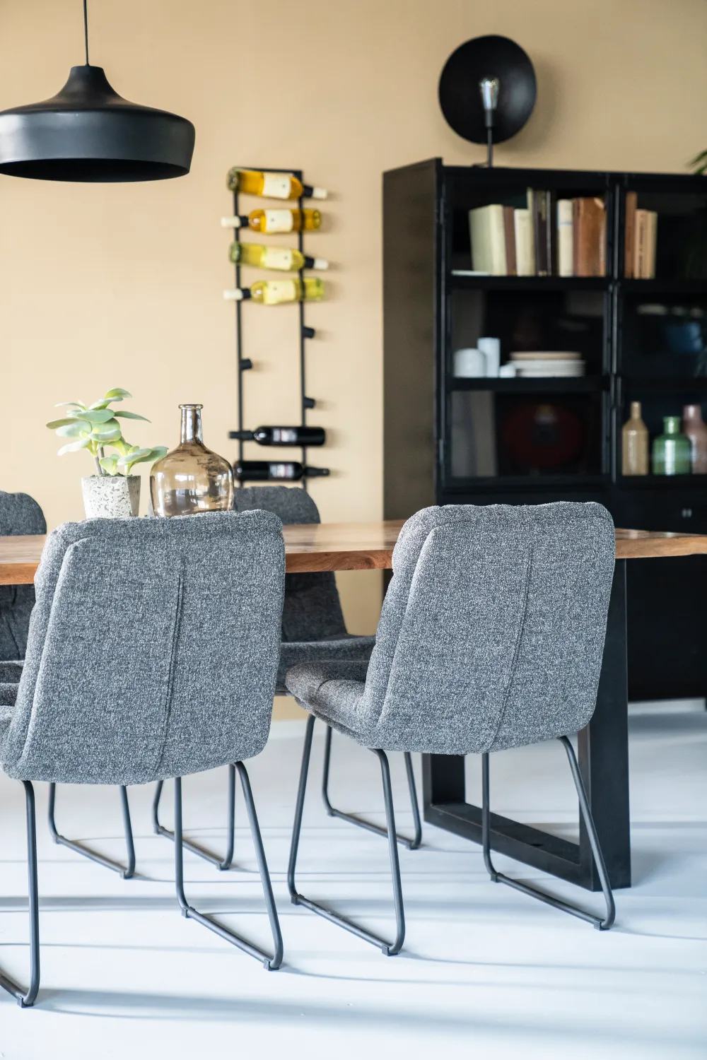 Gray Upholstered Dining Chair | Eleonora Danica