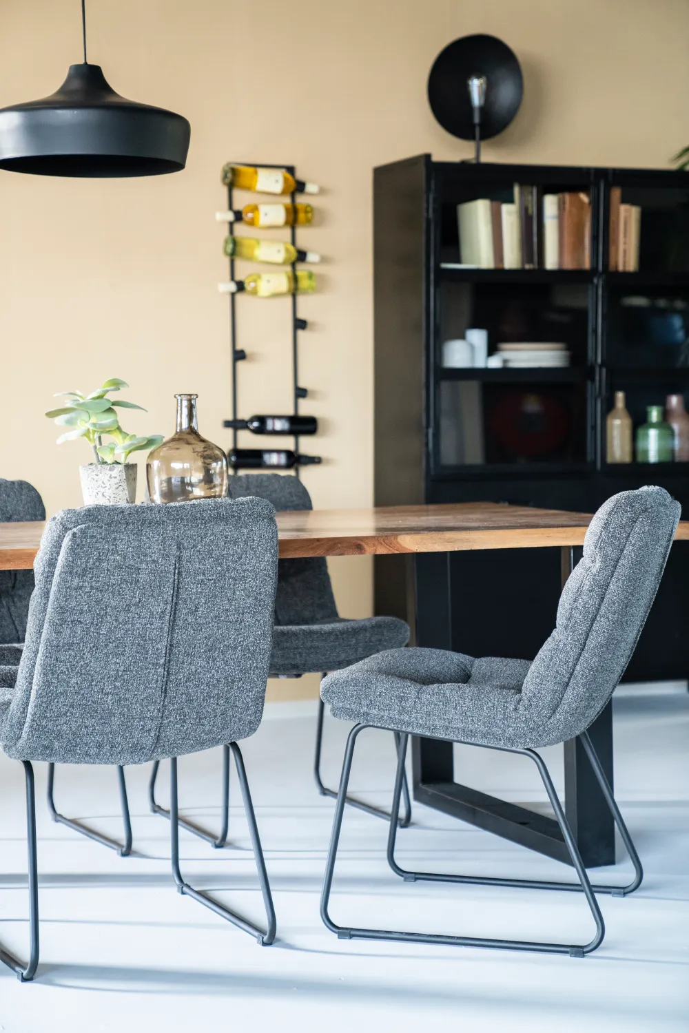 Gray Upholstered Dining Chair | Eleonora Danica