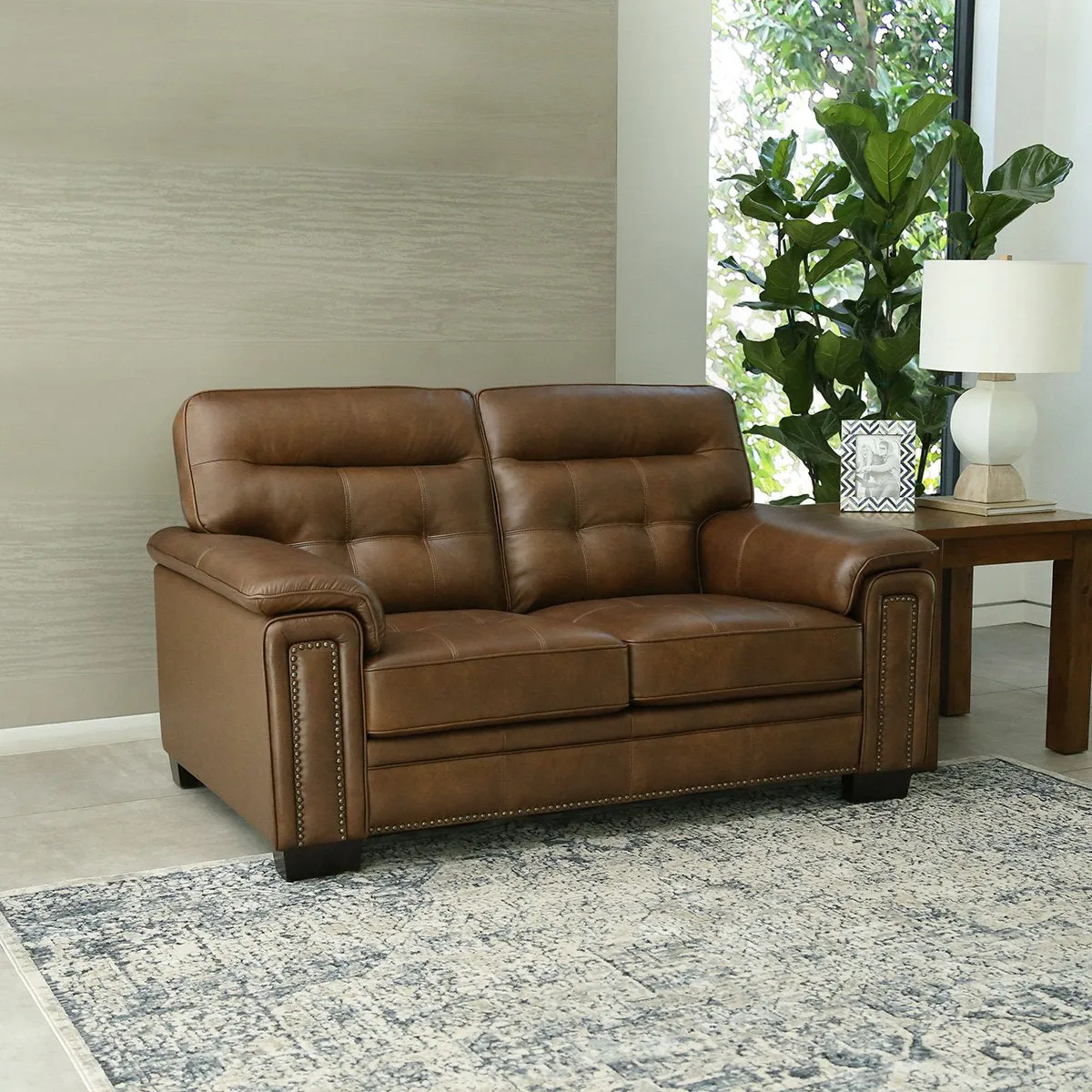Harrison Leather Loveseat