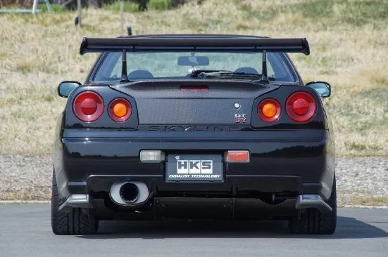 HKS Super Turbo Muffler Ti Exhaust - BNR34 ##213142396
