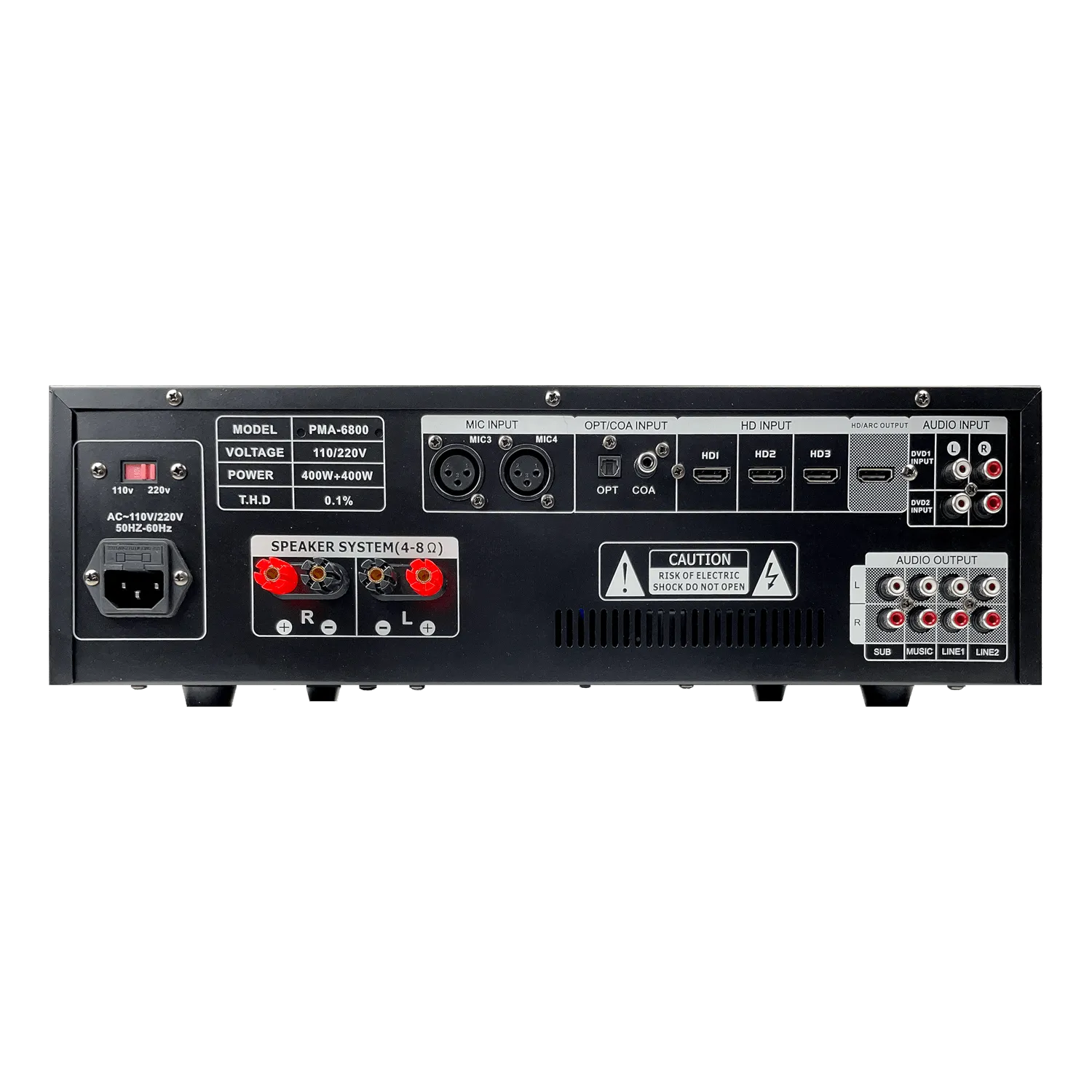 ImPro PMA-6800 800Watt Karaoke Mixing Amplifier