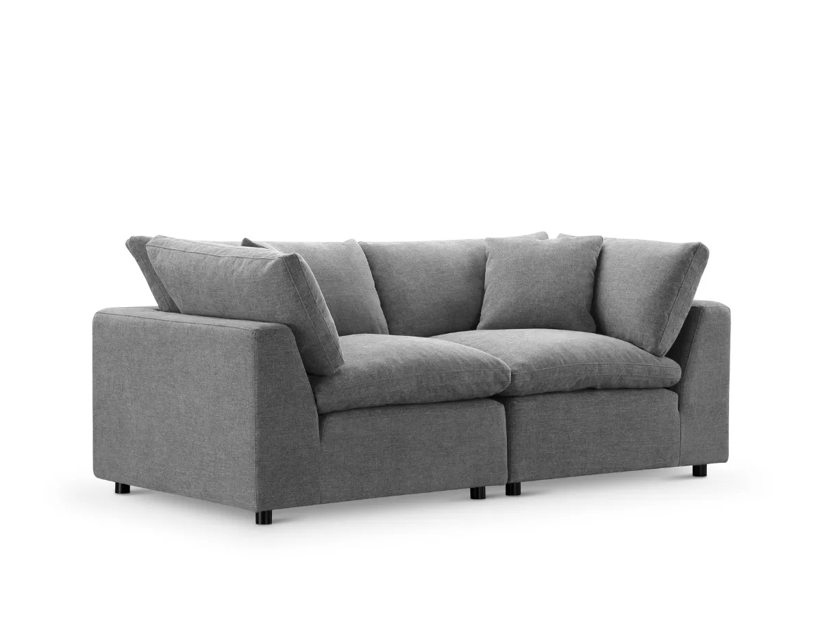JoJo Fletcher Luxe Feather and Down 2-pc Loveseat