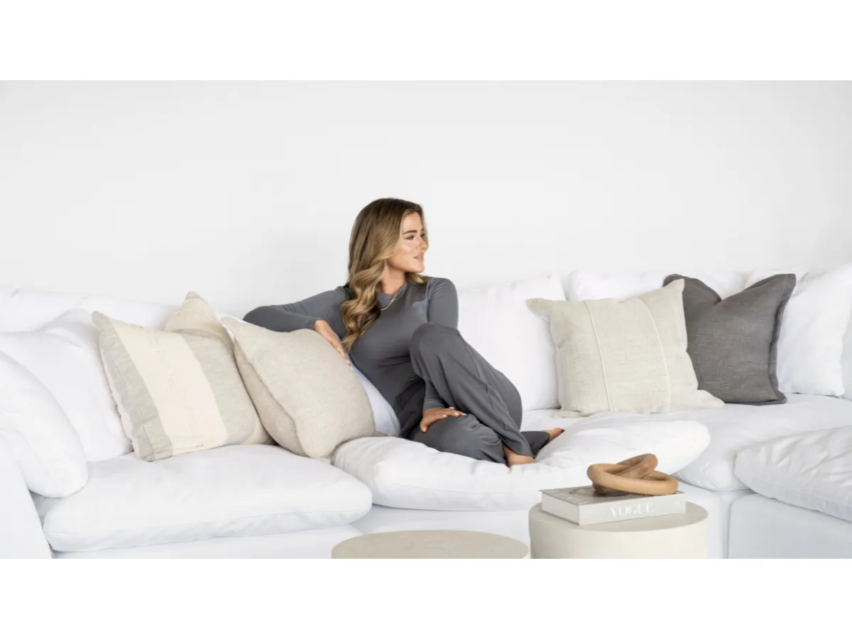 JoJo Fletcher Luxe Feather and Down 2-pc Loveseat