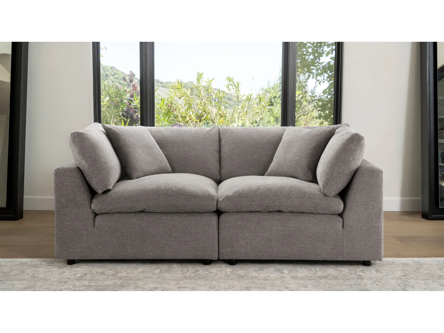 JoJo Fletcher Luxe Feather and Down 2-pc Loveseat