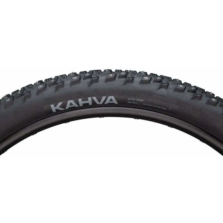 Kahva Bike Tire - 27.5 x 2.1", Clincher, Steel, 33tpi, 240 Carbide Steel Studs