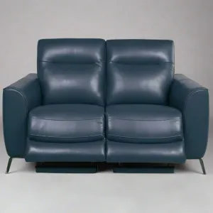 La-Z-Boy Colorado 2.5 Seat Sofa in Jersey Ocean Leather - Clearance Item