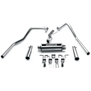 Magnaflow Catback Exhaust GMC Sierra 1500 V6 4.3L /V8 4.8L/5.3L (99-02) [Street Series - Dual Split Rear Exit w/ Polished Tips] 15753