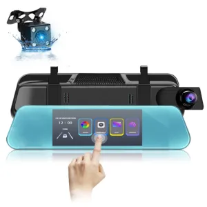 modern Driving Recorder 5.5'' 1080P Car Mirror Dash Cam Dvr Rearview Camera double Lens Ips Screen Night Vision Drive Video Recorder Car Accessories on Clearance