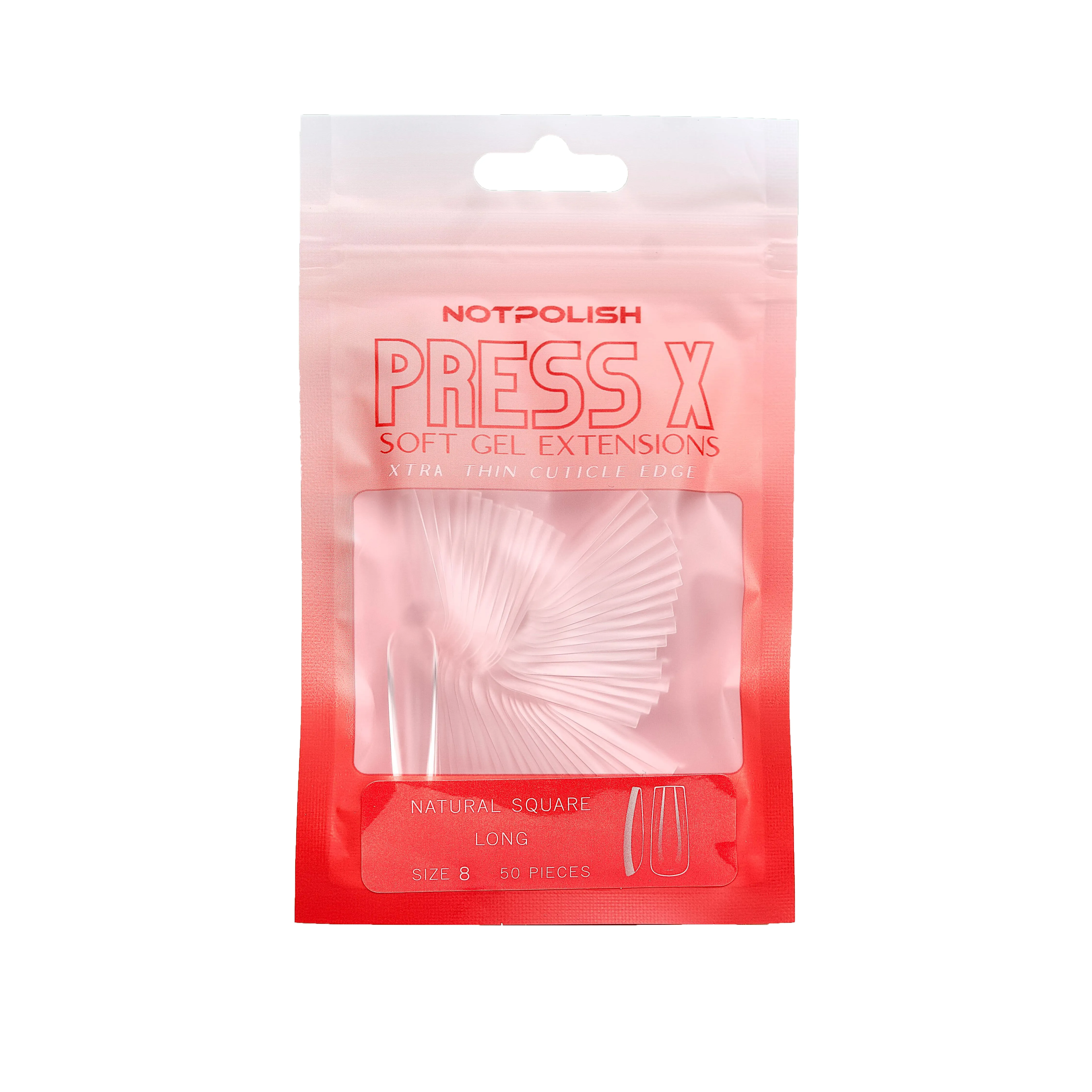 Notpolish Press X Natural Long Coffin Tips 50pc -