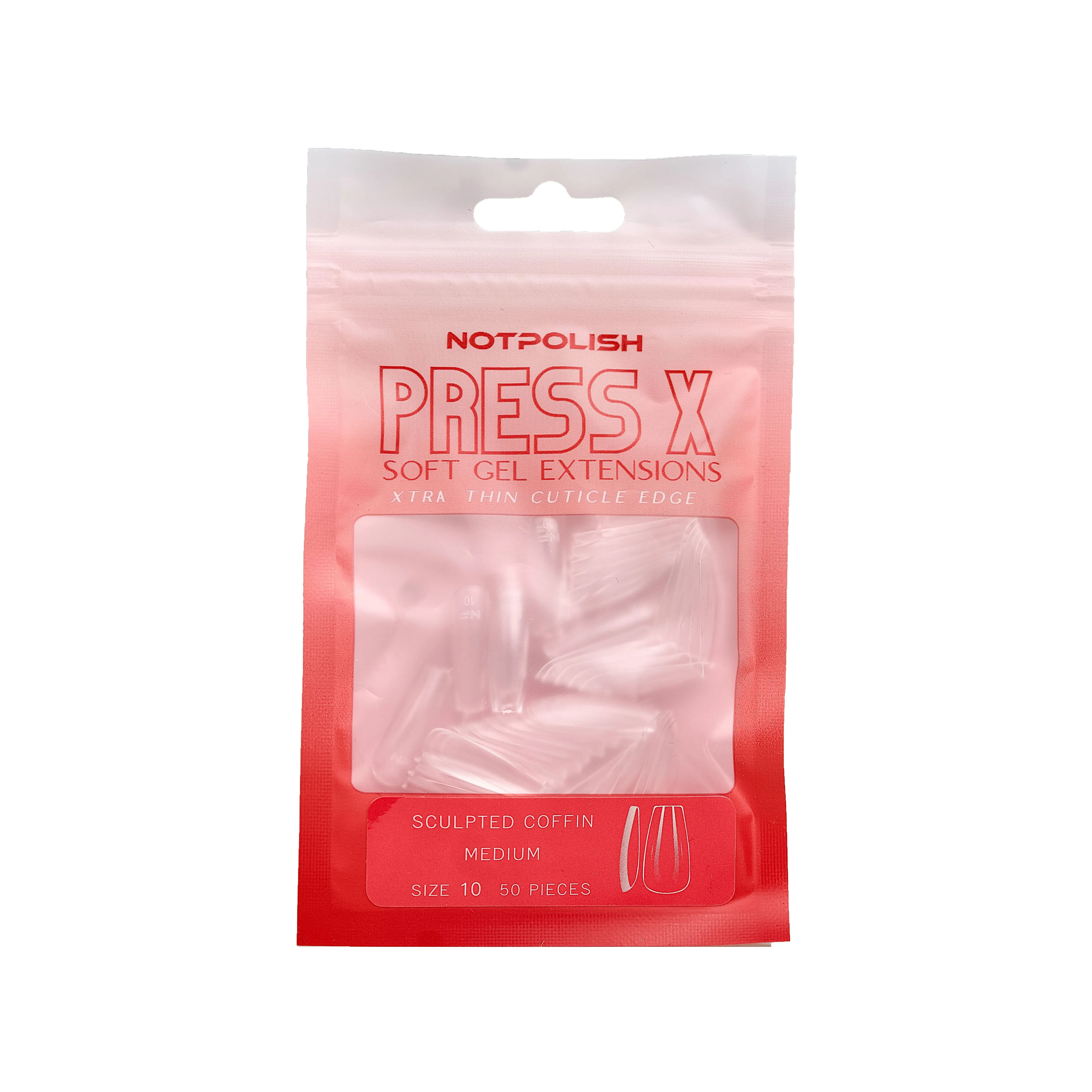 Notpolish Press X Sculpted Medium Stiletto Tips 50pc -
