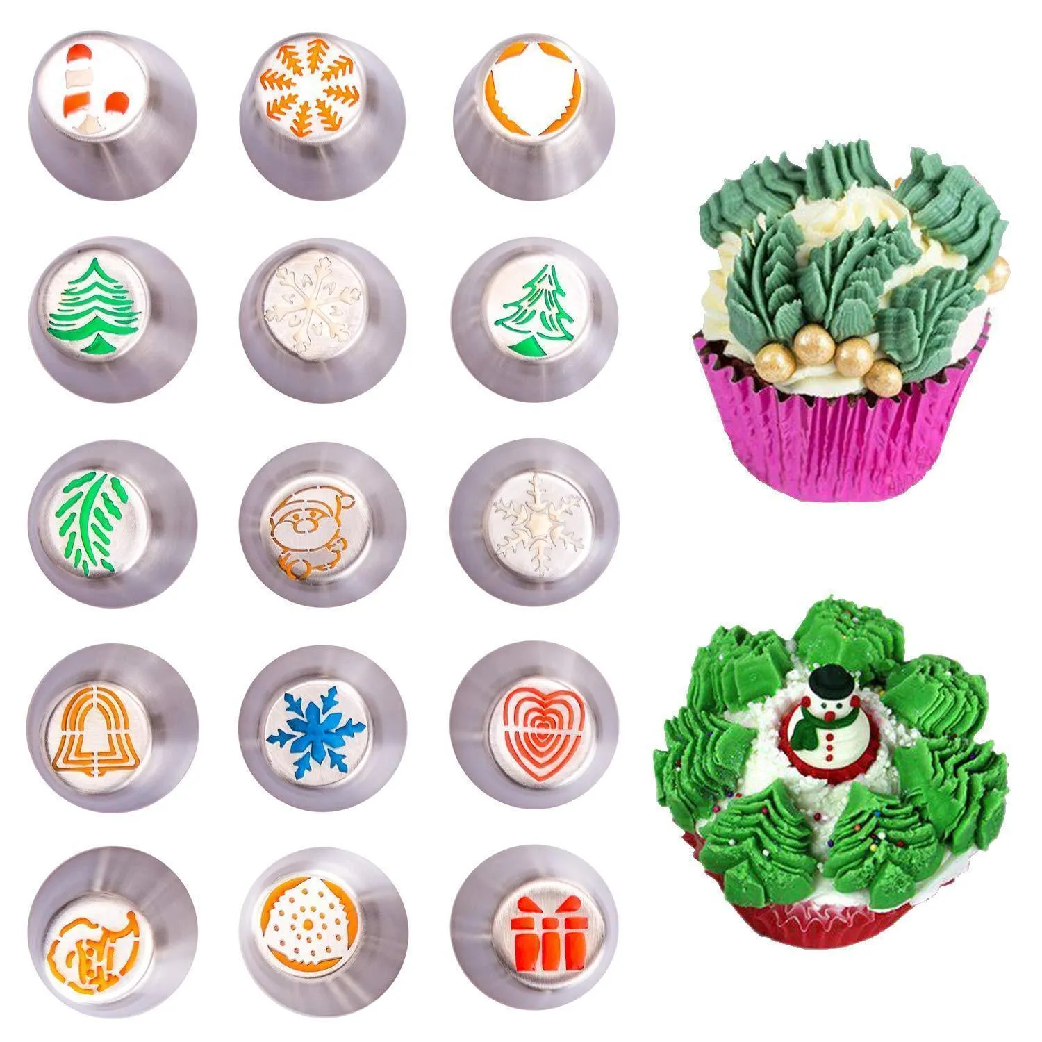 Russian Icing Piping Tips Christmas Design Nozzles