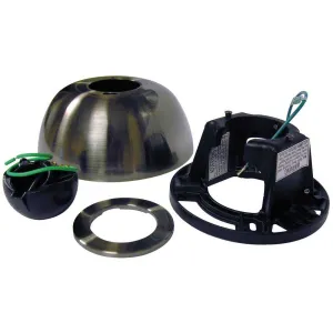 Sloped Ceiling Kit, Damp Rated, Brushed Nickel Finish