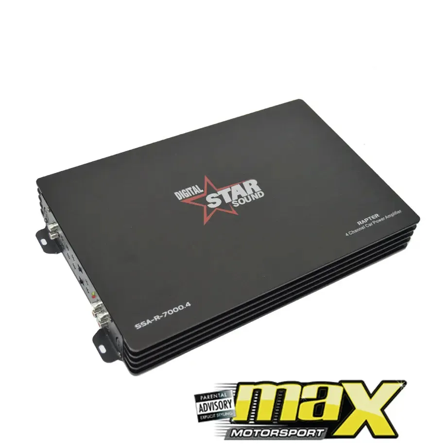 Star Sound Rapter Series 7000W 4 Channel Amplifier