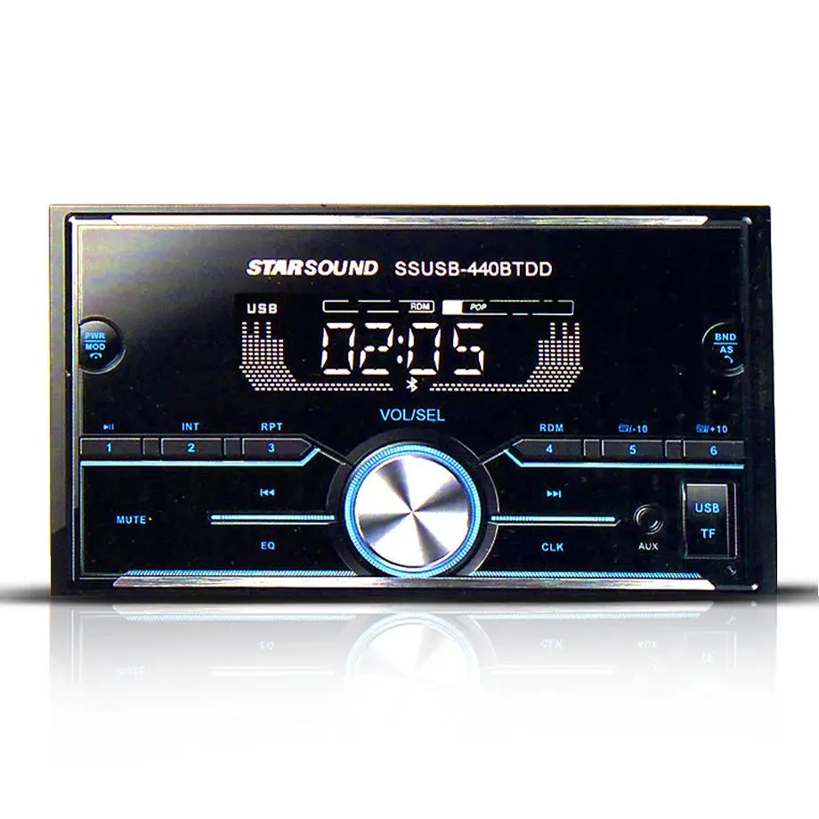 Star Sound SSUSB-440BTDD Double Din Media Player With Bluetooth