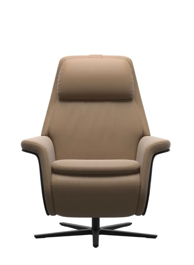 Stressless® Sam Power Recliner with Wood Sirius Base
