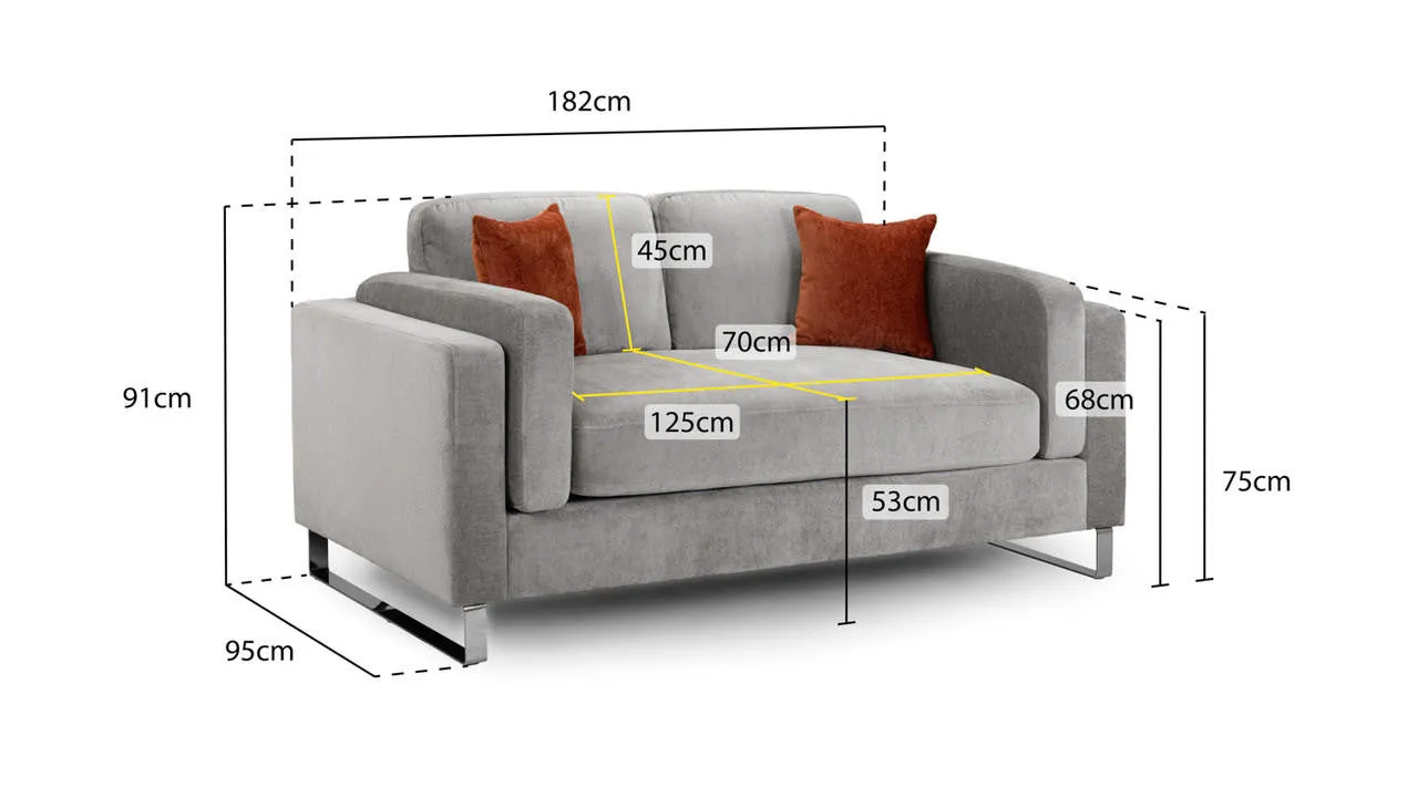 Surrey Sofa - Beige 2 Seater - 182 CM