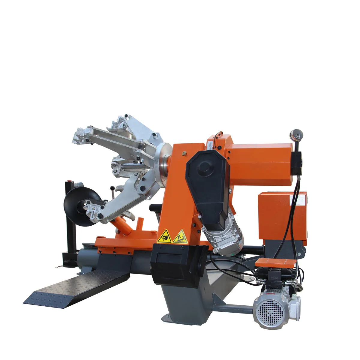TMG Industrial 26” Heavy Duty Truck Tire Changer, 63” Tire Capacity, Bead Breaker w/Disk & Bead Hook, 3300 lb Weight Capacity, Portable Controls w/ Foot Pedal, CSA certified Motors, TMG-TTC26
