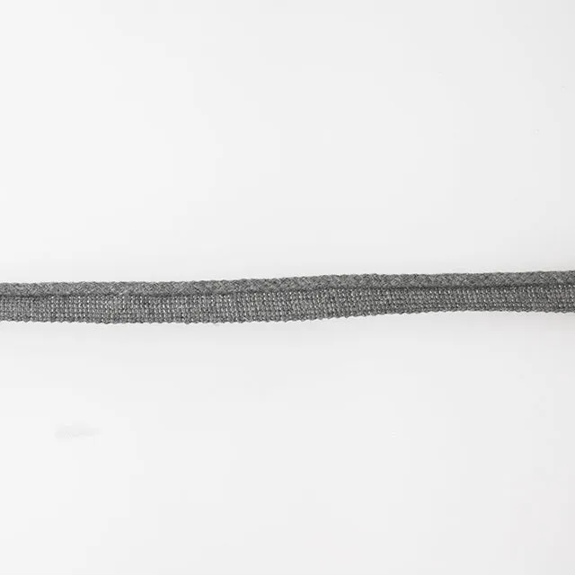 Upholstery Flanged Piping Cord - Grey