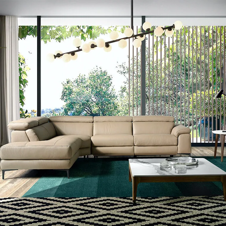 ZURICH Leather Power Motion Sectional